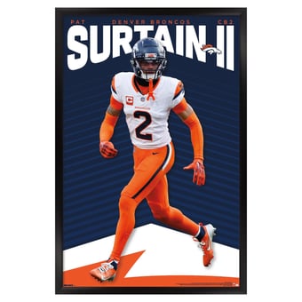 Pat Surtain II Denver Broncos 23" x 34" Framed Player Poster
