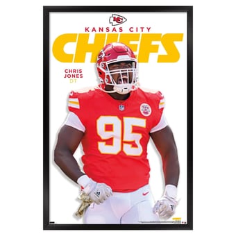 Chris Jones Kansas City Chiefs 23" x 34" Framed Player Poster