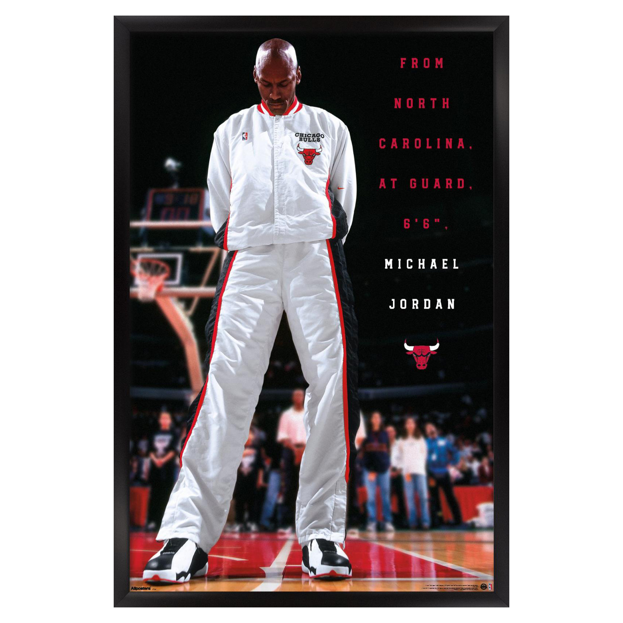 Michael Jordan Chicago Bulls 23″ x 34″ Framed Player Poster Michael Jordan Chicago Bulls 23″ x 34″ Framed Player Poster