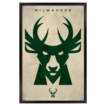 Milwaukee Bucks 23" x 34" Framed Poster
