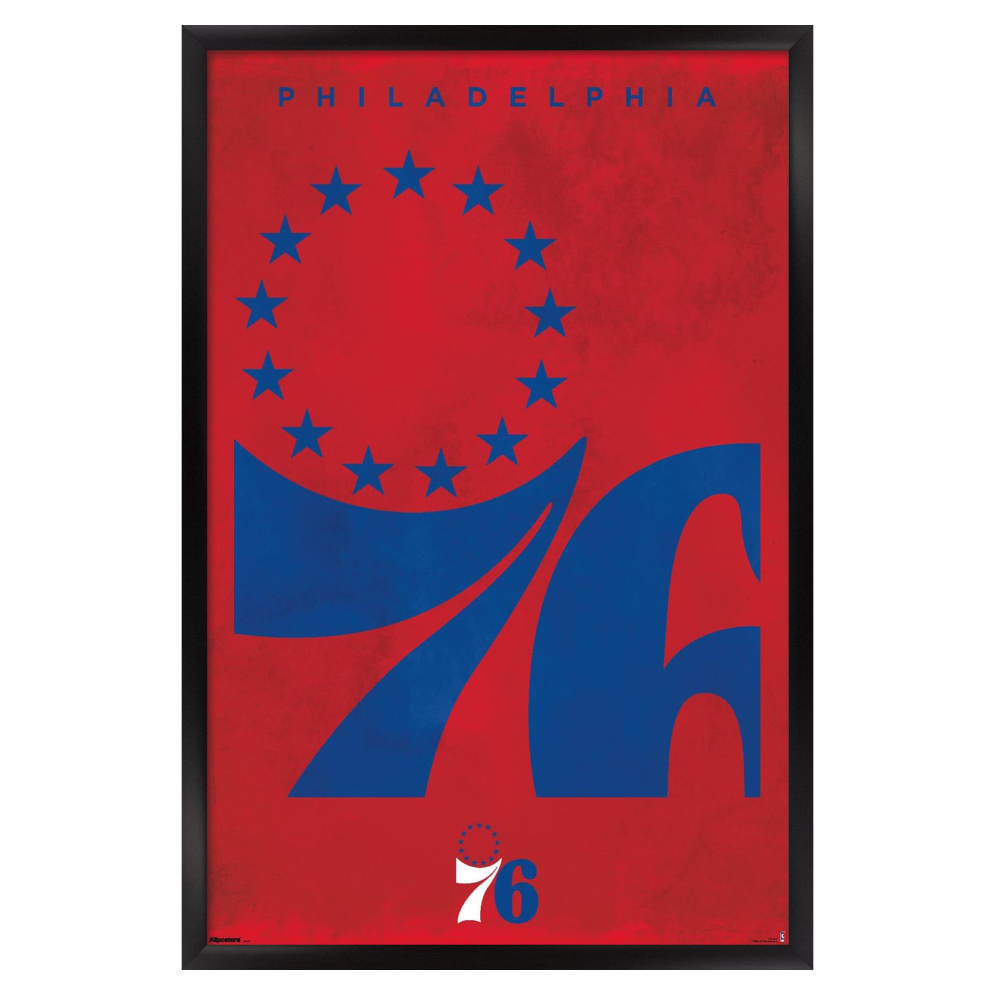 Philadelphia 76ers 23" x 34" Framed Poster