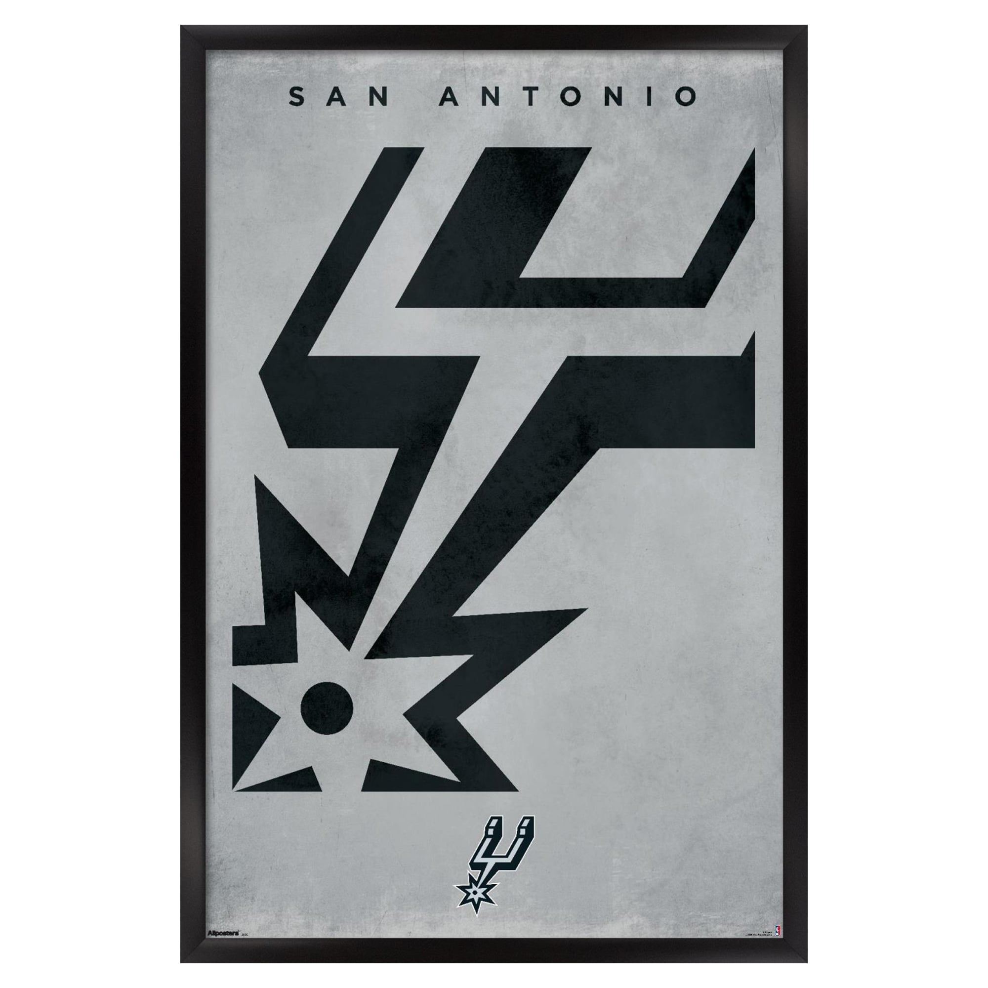 San Antonio Spurs 23" x 34" Framed Poster