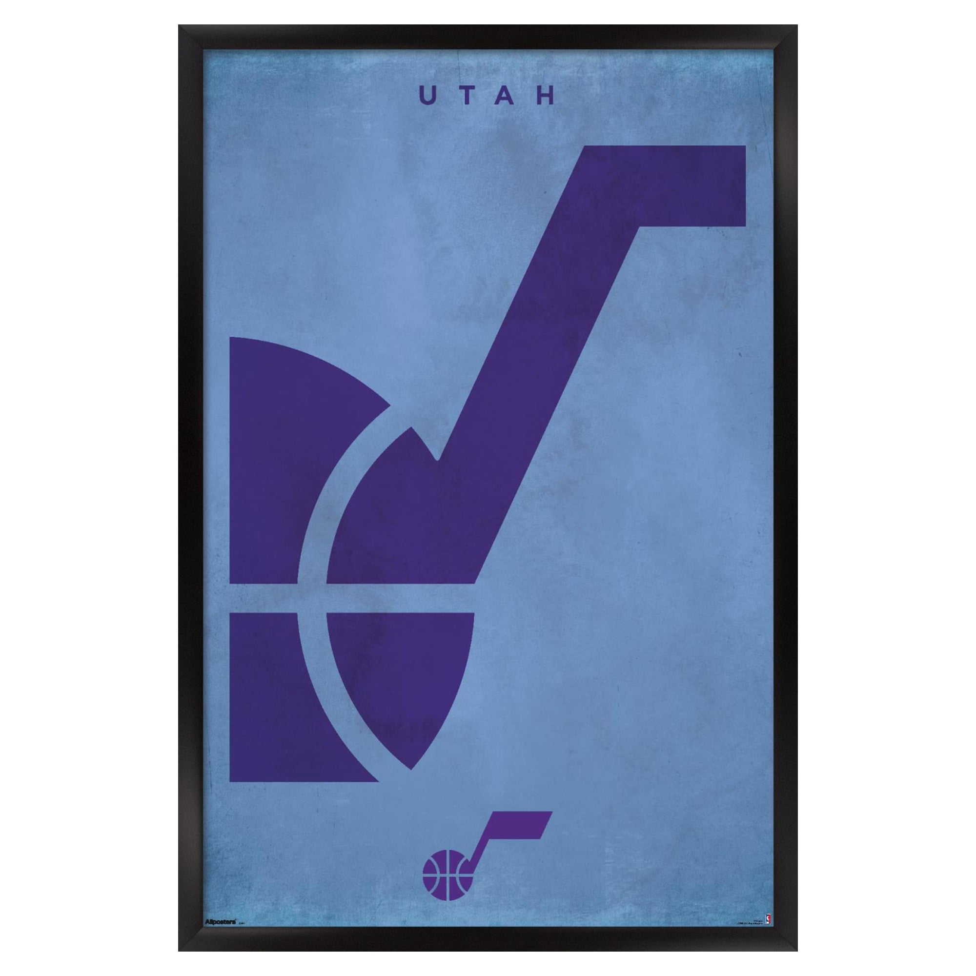 Utah Jazz 23" x 34" Framed Poster