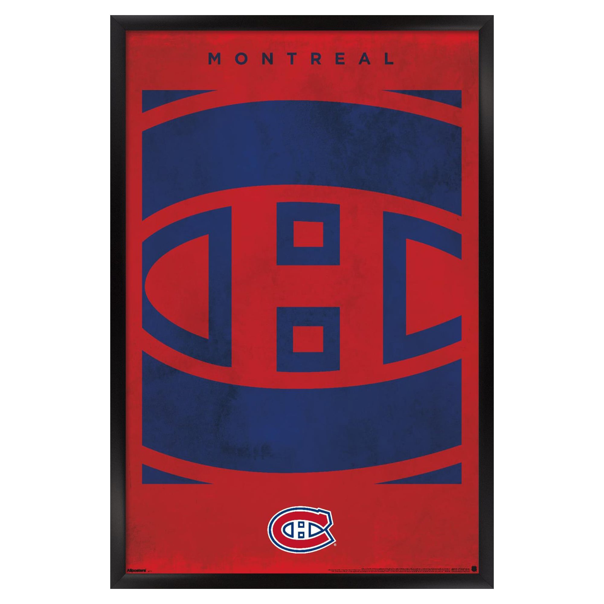 Montreal Canadiens 23" x 34" Framed Poster