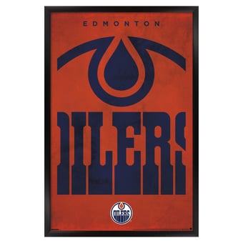 Edmonton Oilers 23" x 34" Framed Poster