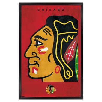 Chicago Blackhawks 23" x 34" Framed Poster