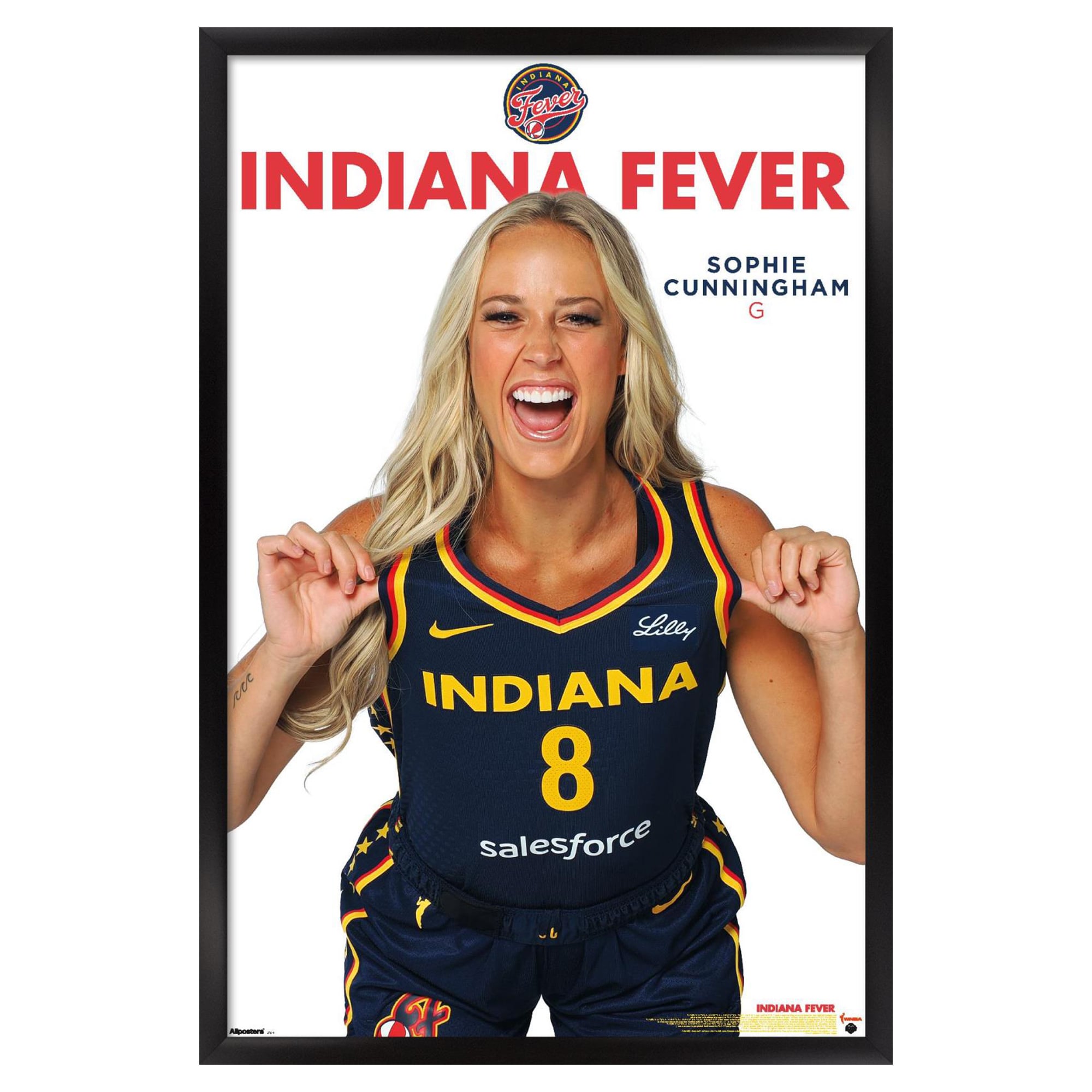 Sophie Cunningham Indiana Fever 23" x 34" Framed Player Poster