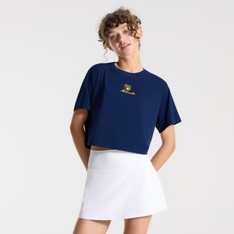 Women's lululemon Midnight Shadow Milwaukee Brewers All Yours Organic Cotton Cropped T-Shirt