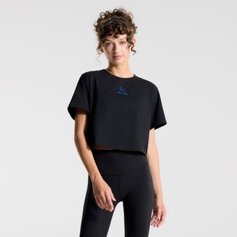 Women's lululemon Black Kansas City Royals All Yours Organic Cotton Cropped T-Shirt