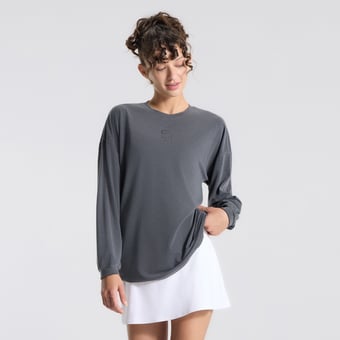 Women's lululemon Gray San Diego Padres EasySet Relaxed-Fit Long Sleeve T-Shirt