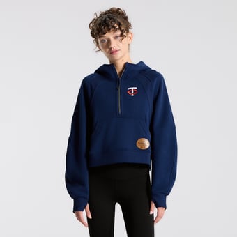 Women's lululemon Midnight Shadow Minnesota Twins Scuba Oversized Half-Zip Hoodie