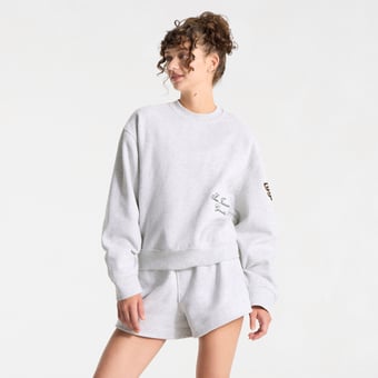 Women's lululemon Heathered Core Ultra Light Grey San Francisco Giants Oversized Steady State Crew