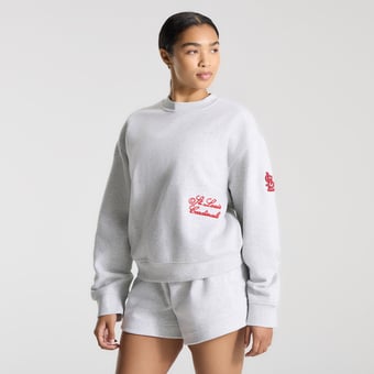 Women's lululemon Heathered Core Ultra Light Grey St. Louis Cardinals Oversized Steady State Crew