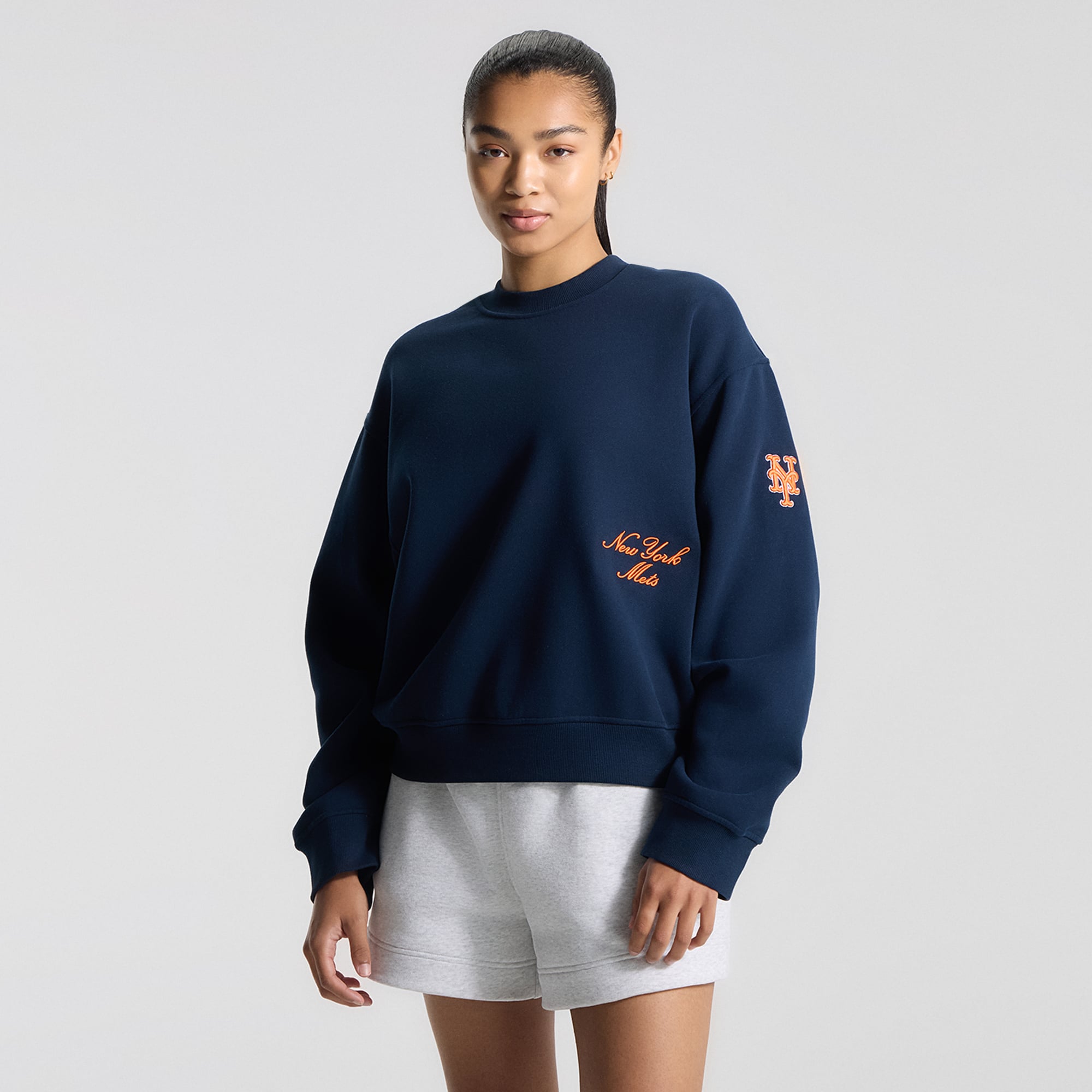 Women's lululemon True Navy New York Mets Oversized Steady State Crew