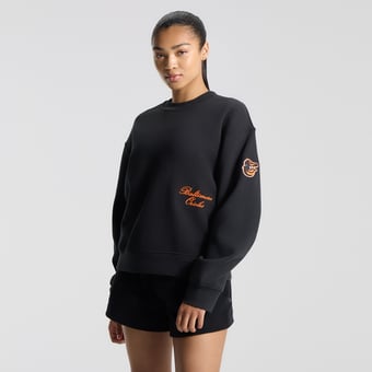 Women's lululemon Black Baltimore Orioles Oversized Steady State Crew
