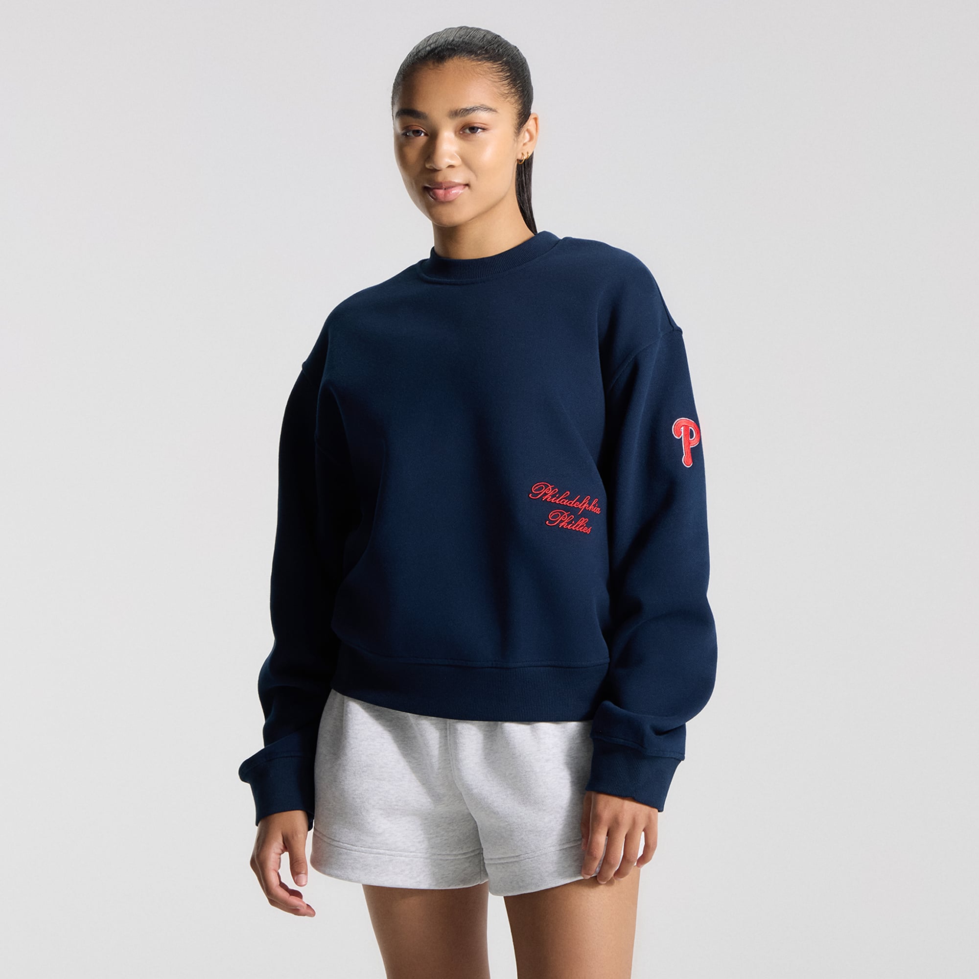 Women's lululemon True Navy Philadelphia Phillies Oversized Steady State Crew