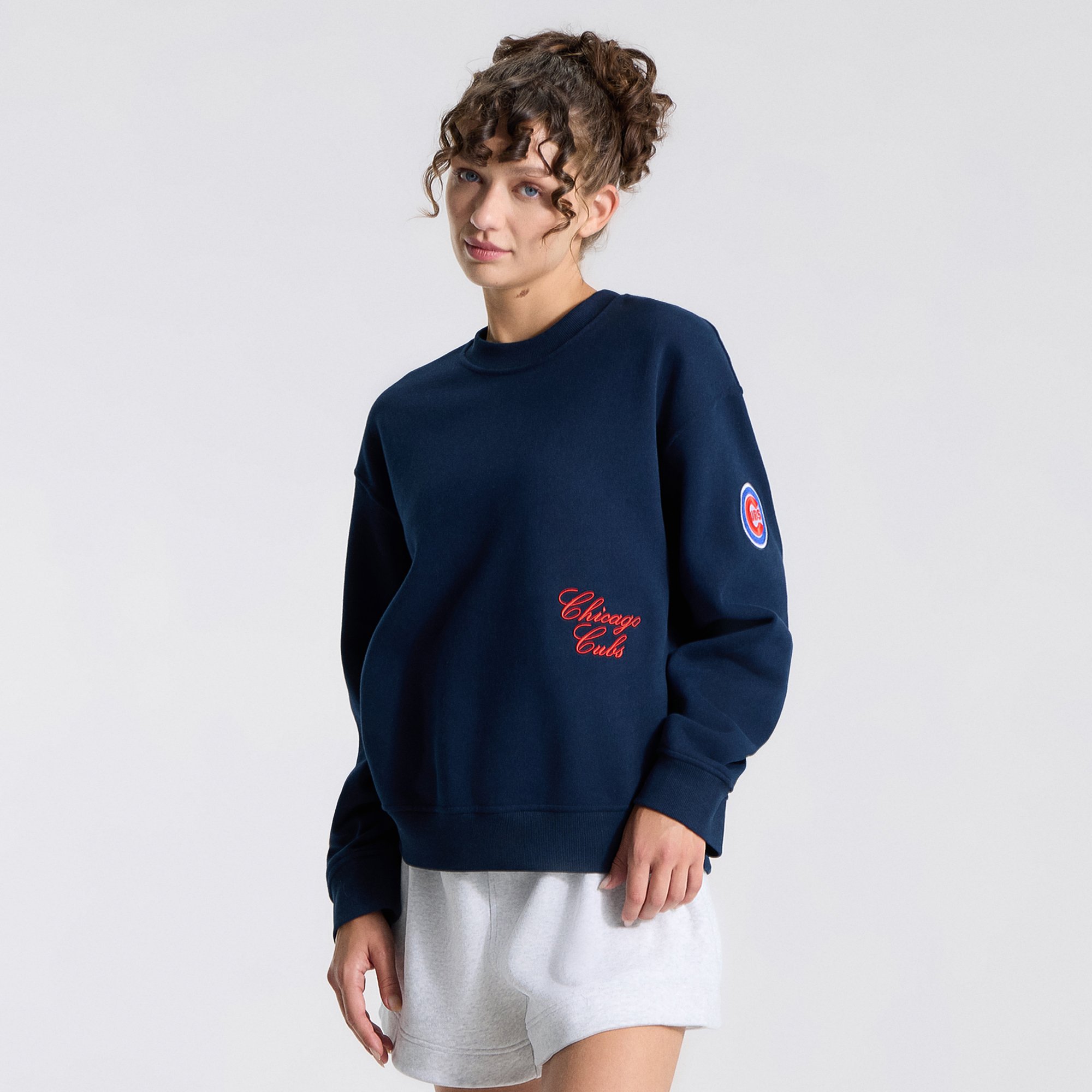 Women's lululemon True Navy Chicago Cubs Oversized Steady State Crew