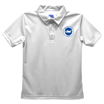 Youth Vive La Fete White Brighton and Hove Albion Solid Polo