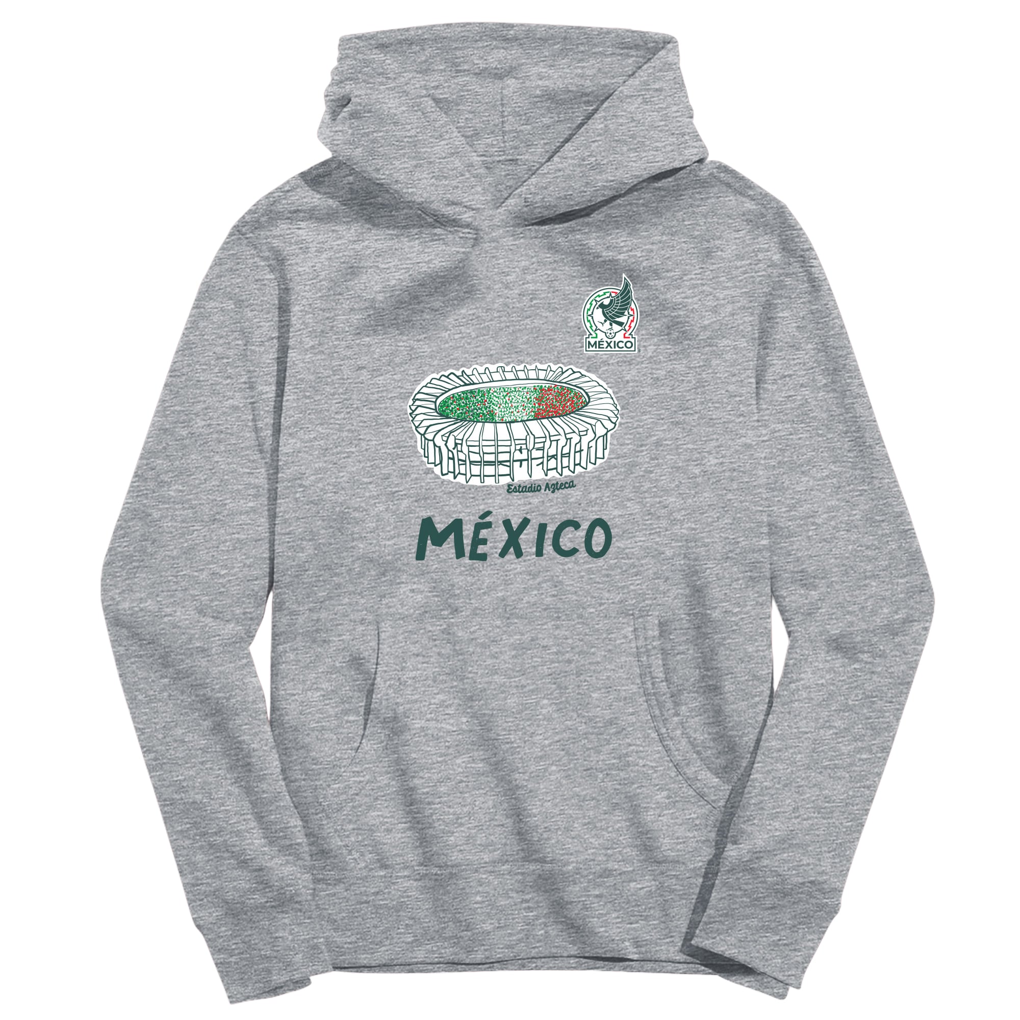 Youth Vive La Fete Gray Mexico National Team Stadium Style Hoodie