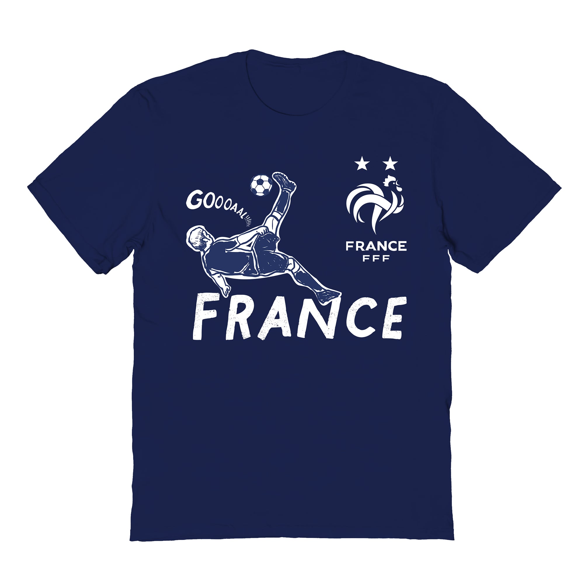 Youth Vive La Fete Navy France National Team Chilena Style T-Shirt