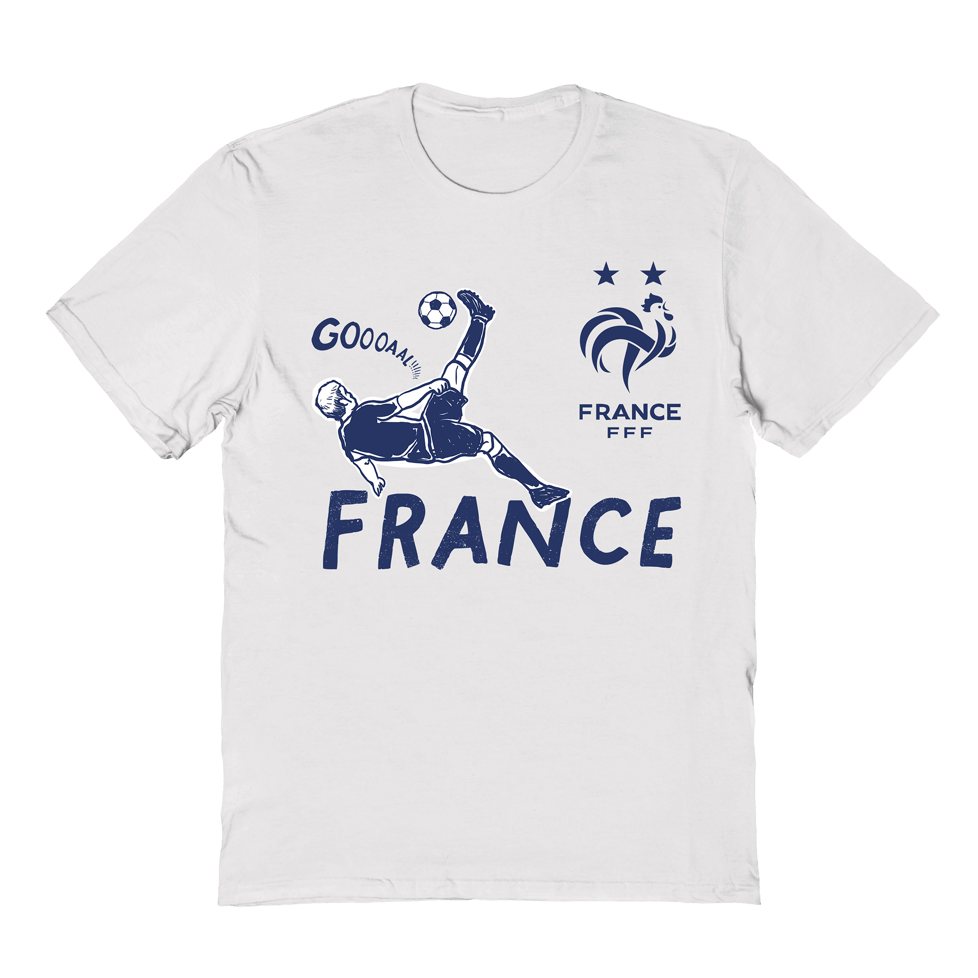 Youth Vive La Fete White France National Team Chilena Style T-Shirt