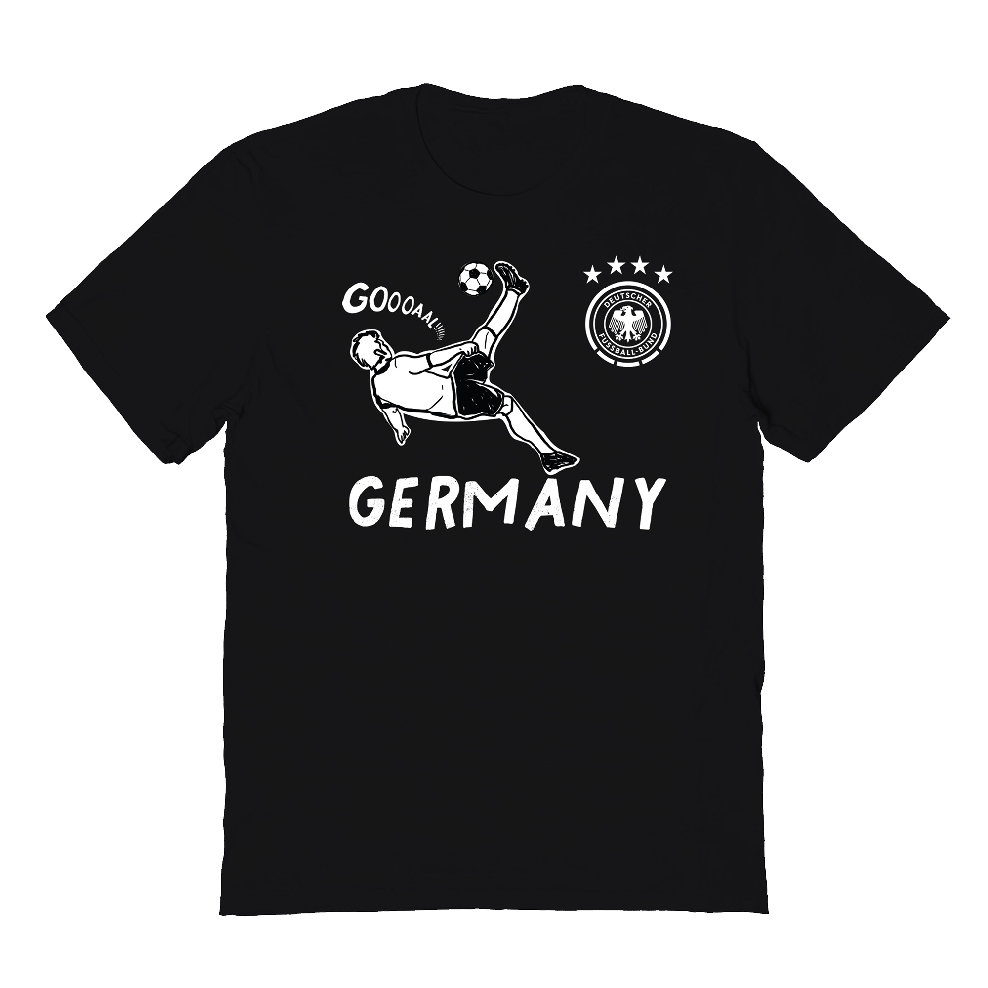 Youth Vive La Fete Black Germany National Team Chilena Style T-Shirt