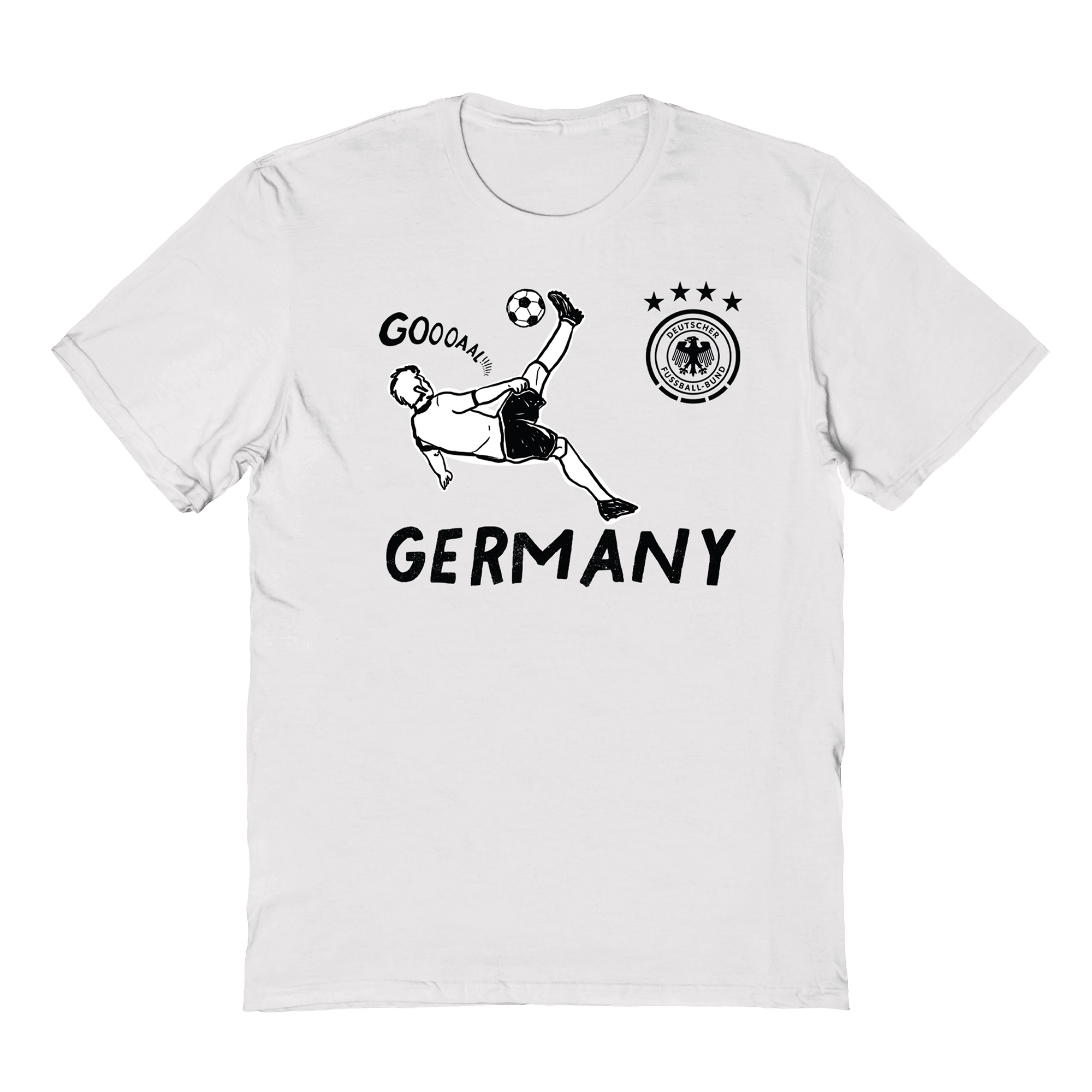 Youth Vive La Fete White Germany National Team Chilena Style T-Shirt