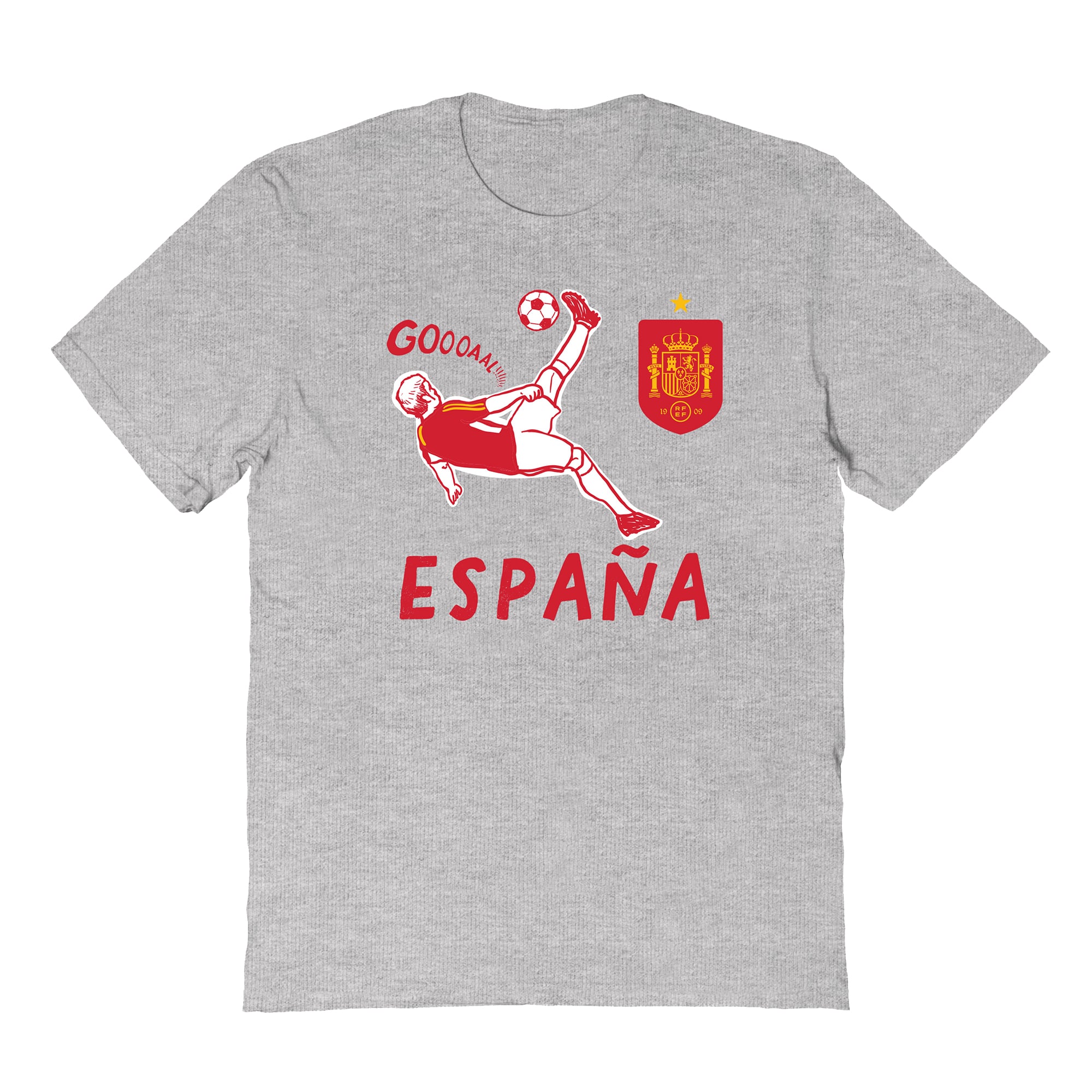 Toddler Vive La Fete Gray Spain National Team Chilena Style T-Shirt
