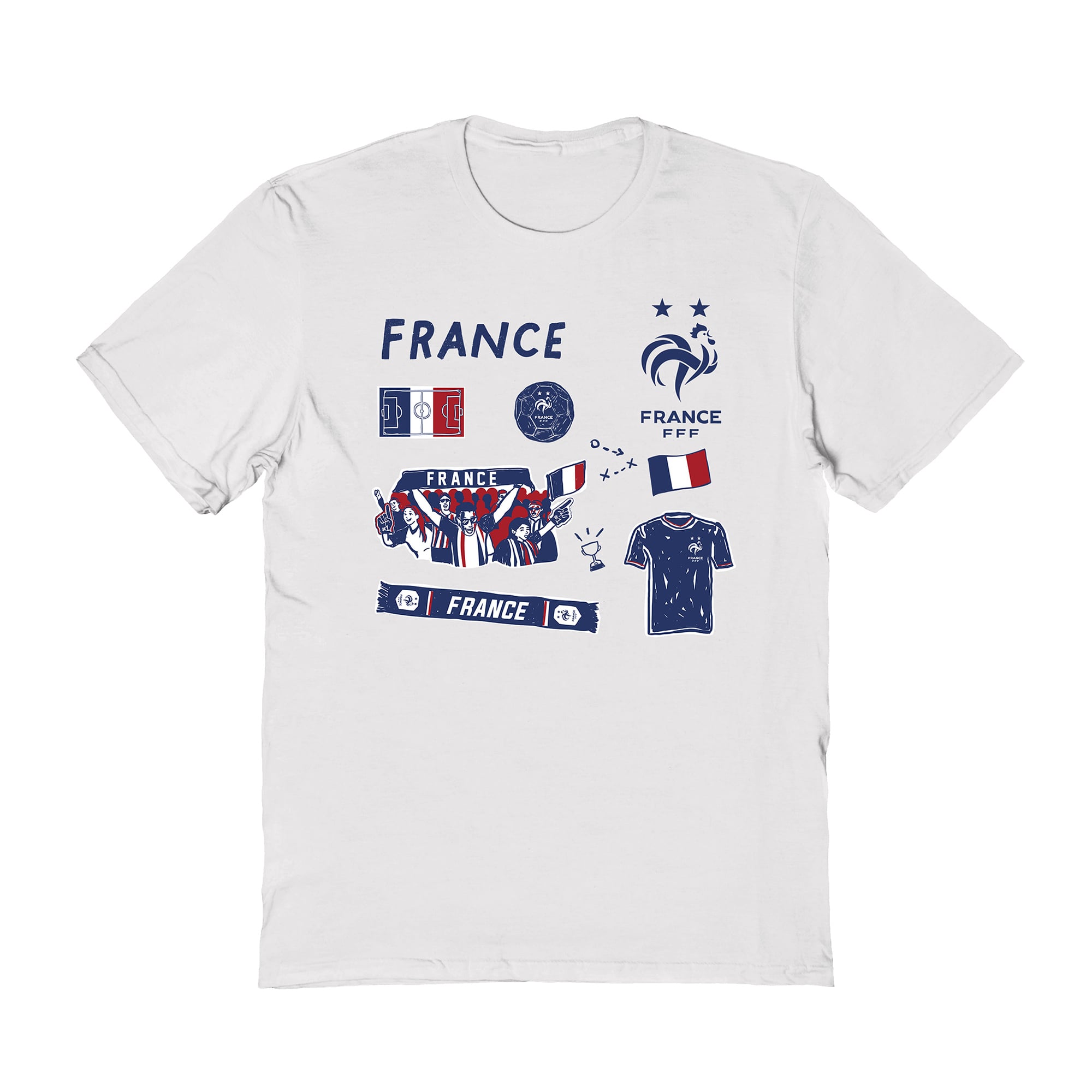 Toddler Vive La Fete White France National Team Impressions Icons T-Shirt