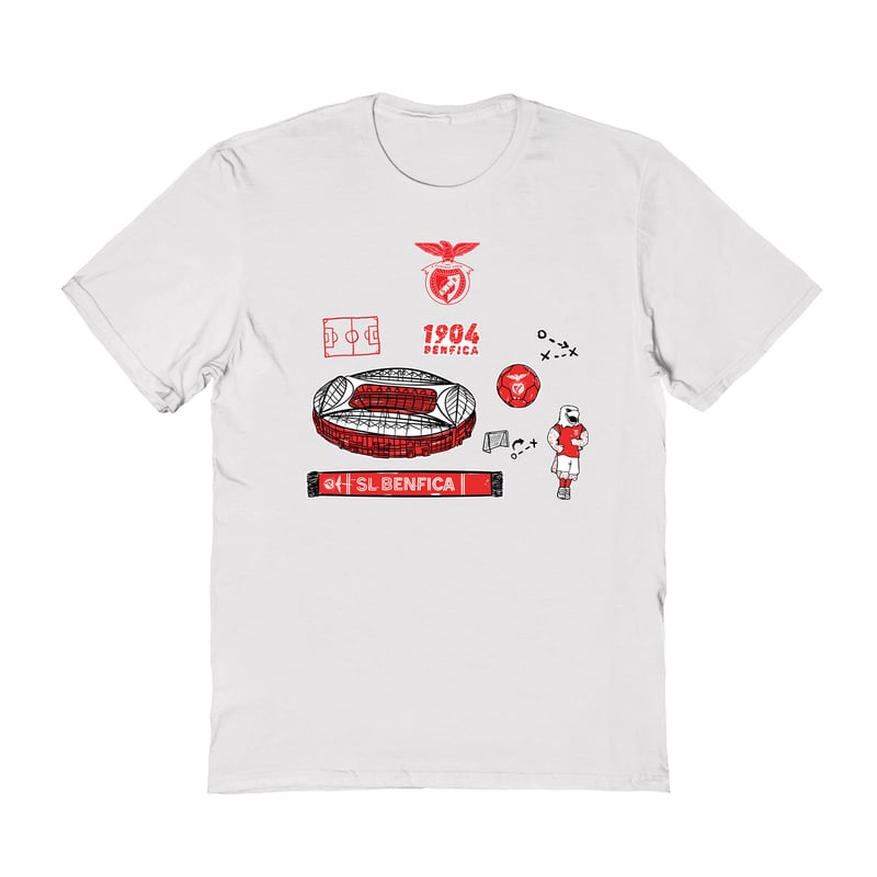Toddler Vive La Fete White Benfica Impressions Icons T-Shirt