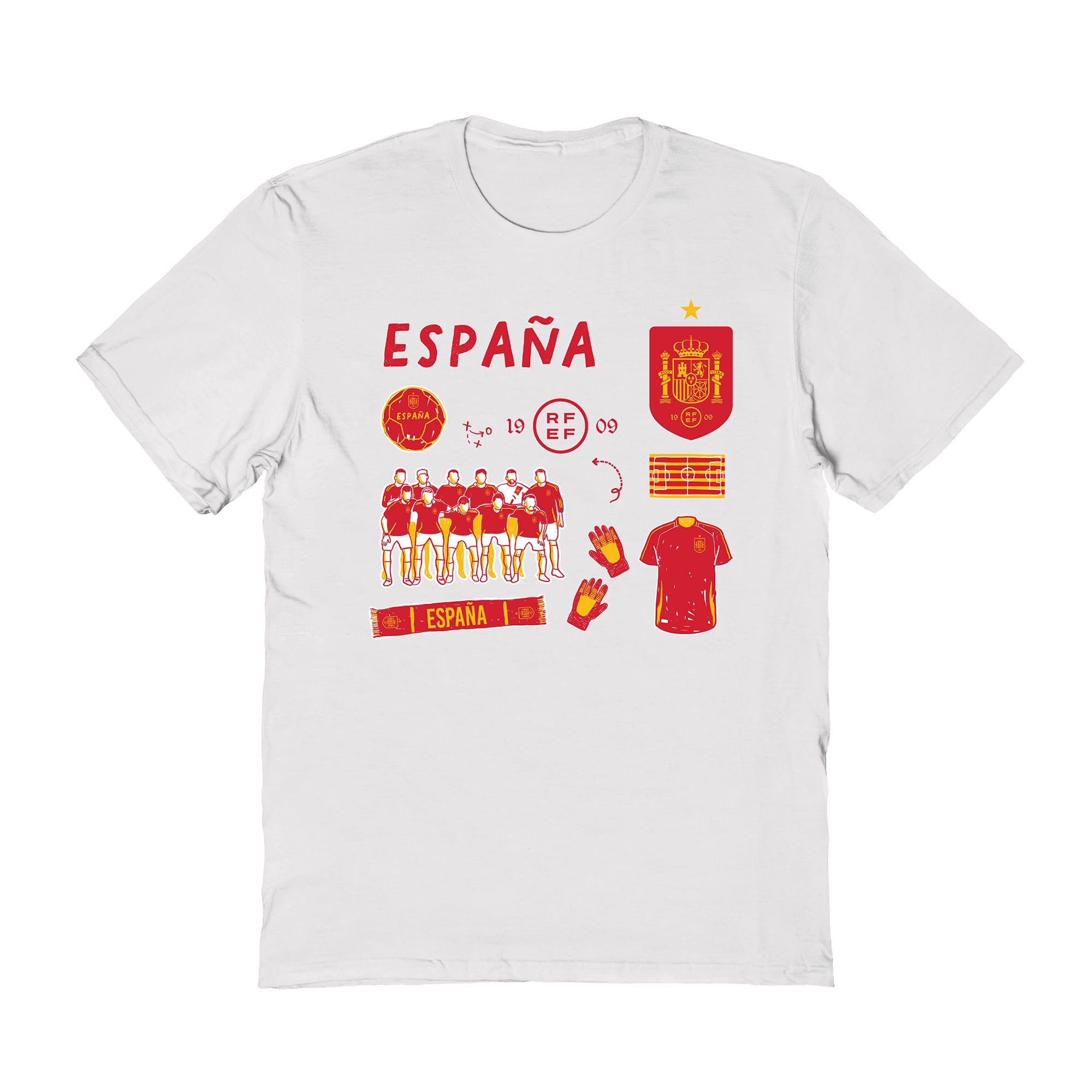 Toddler Vive La Fete White Spain National Team Impressions Icons T-Shirt