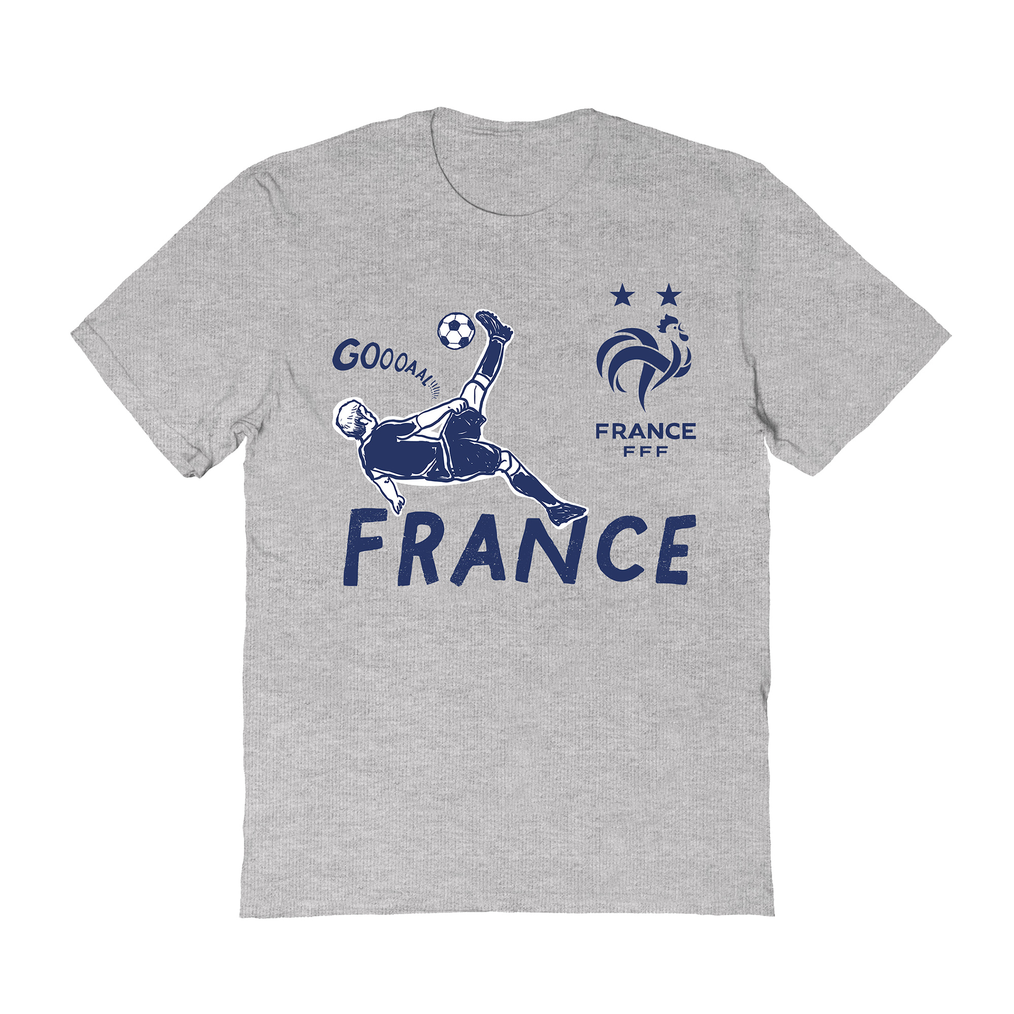 Women's Vive La Fete Gray France National Team Chilena Style T-Shirt