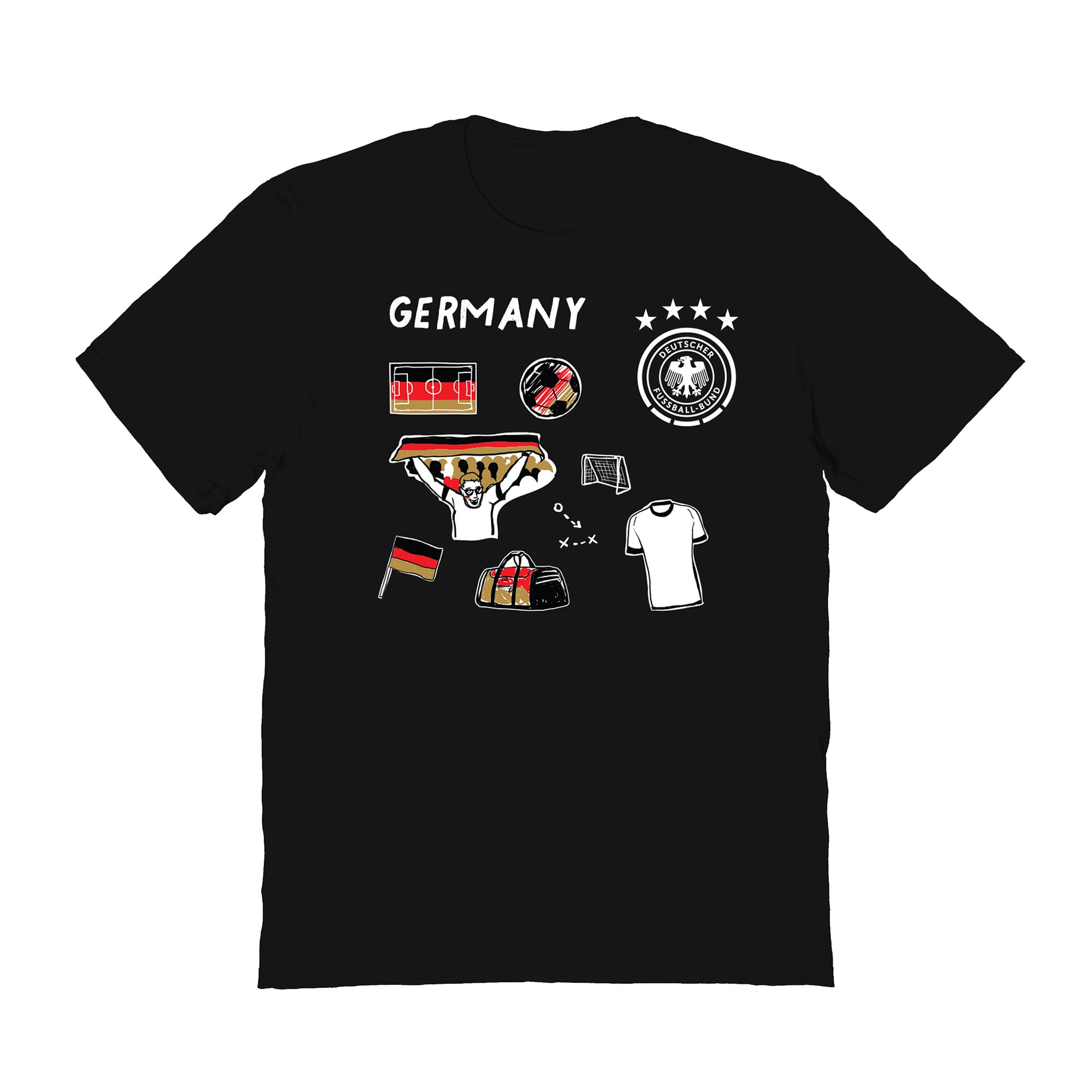 Women's Vive La Fete Black Germany National Team Impressions Icons T-Shirt