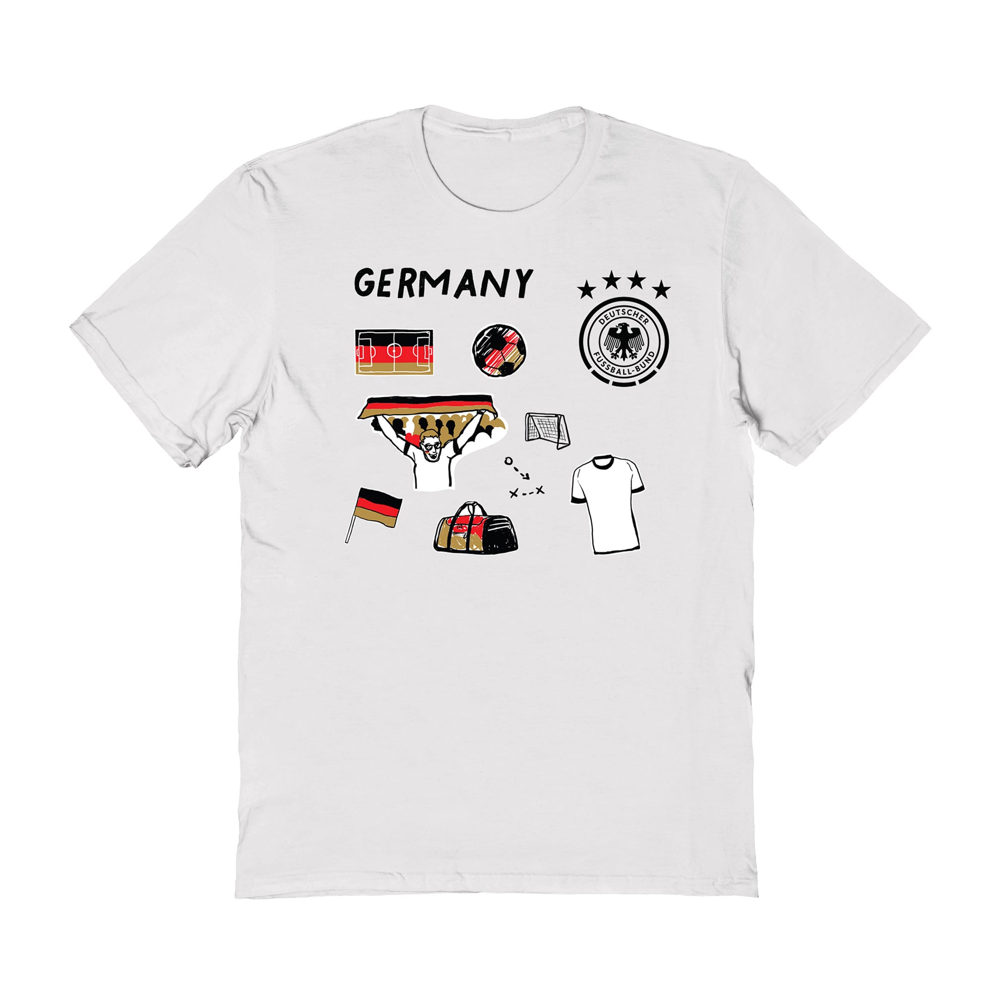 Women's Vive La Fete White Germany National Team Impressions Icons T-Shirt