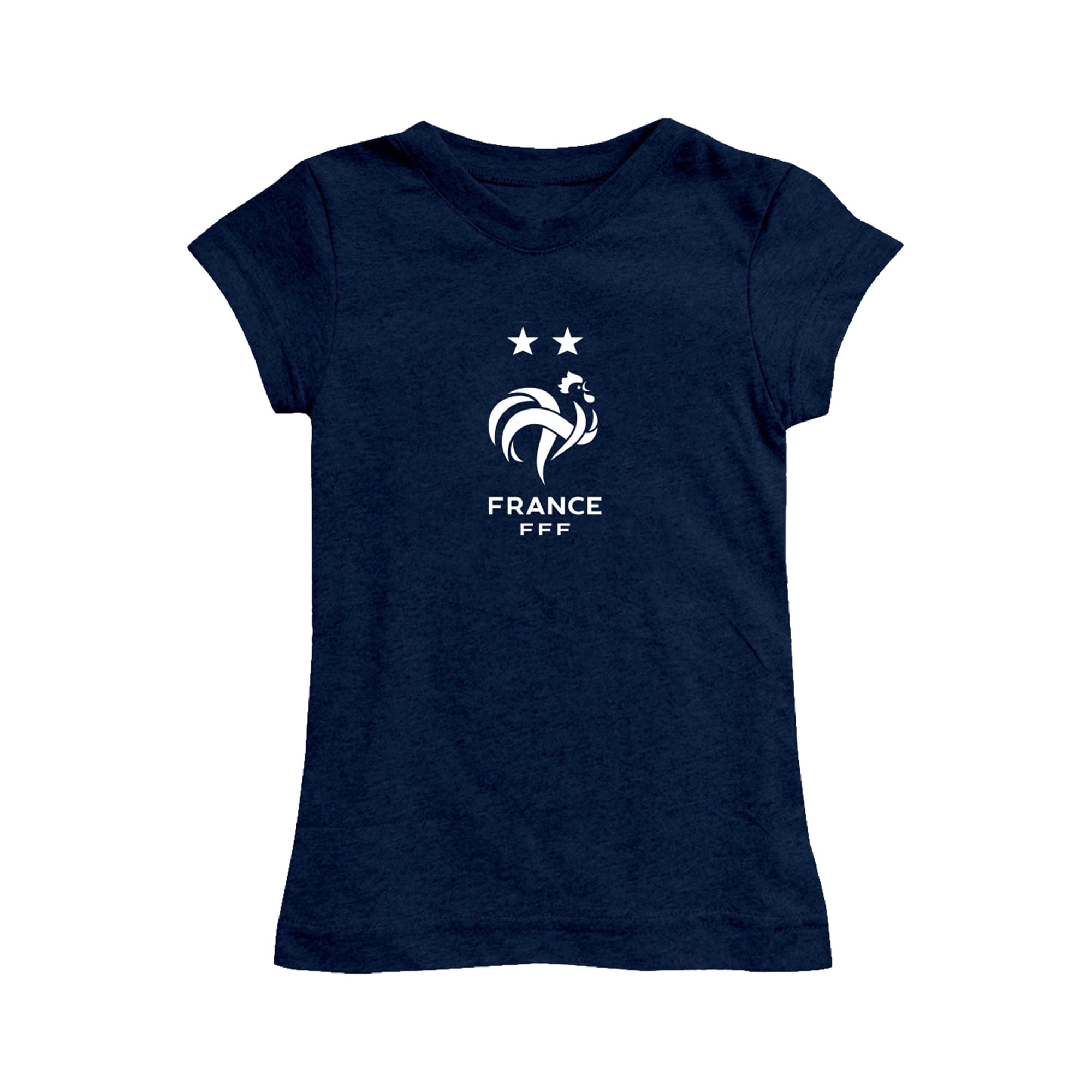 Girls Toddler Vive La Fete Navy France National Team Color Badge Fitted T-Shirt