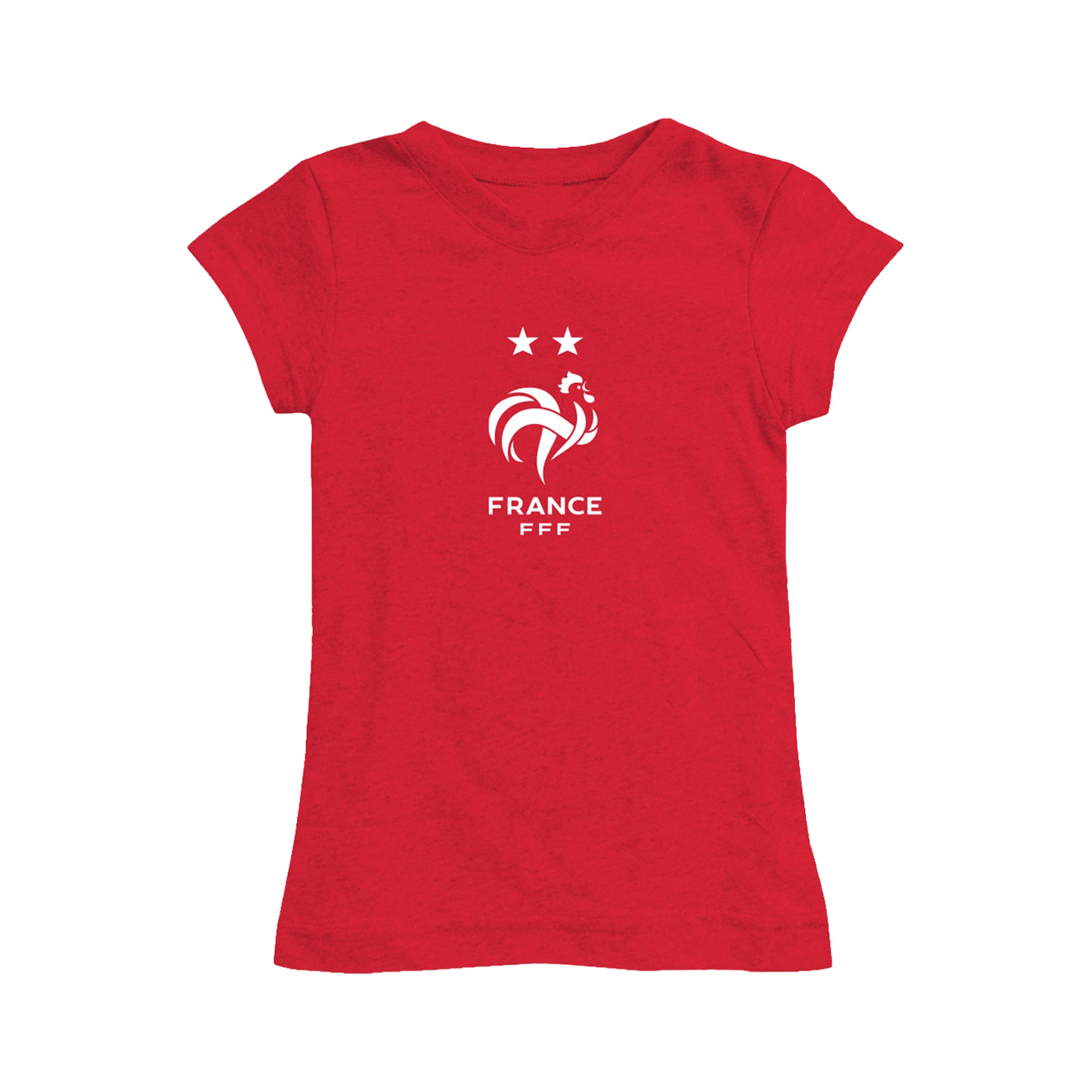 Girls Toddler Vive La Fete Red France National Team Color Badge Fitted T-Shirt