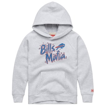 Youth Homage Gray Buffalo Bills Bills Mafia Tri-Blend Hoodie