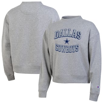 Women's Champion Gray Dallas Cowboys Triumph Tri-Blend Sweatshirt