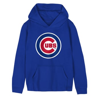 Preschool Outerstuff  Royal Chicago Cubs Primary Logo Fleece Hoodie