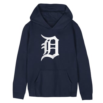 Preschool Outerstuff  Navy Detroit Tigers Primary Logo Fleece Hoodie