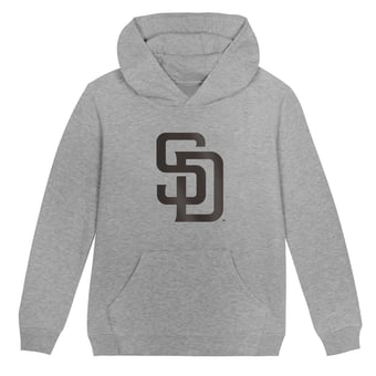 Preschool Outerstuff  Heather Gray San Diego Padres Primary Logo Fleece Hoodie
