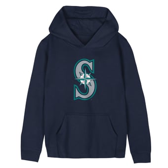 Preschool Outerstuff  Navy Seattle Mariners Primary Logo Fleece Hoodie