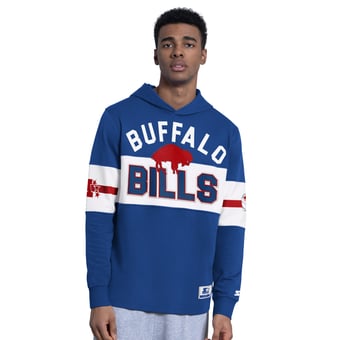 Men's Starter Royal Buffalo Bills Fullback Jersey Hoodie