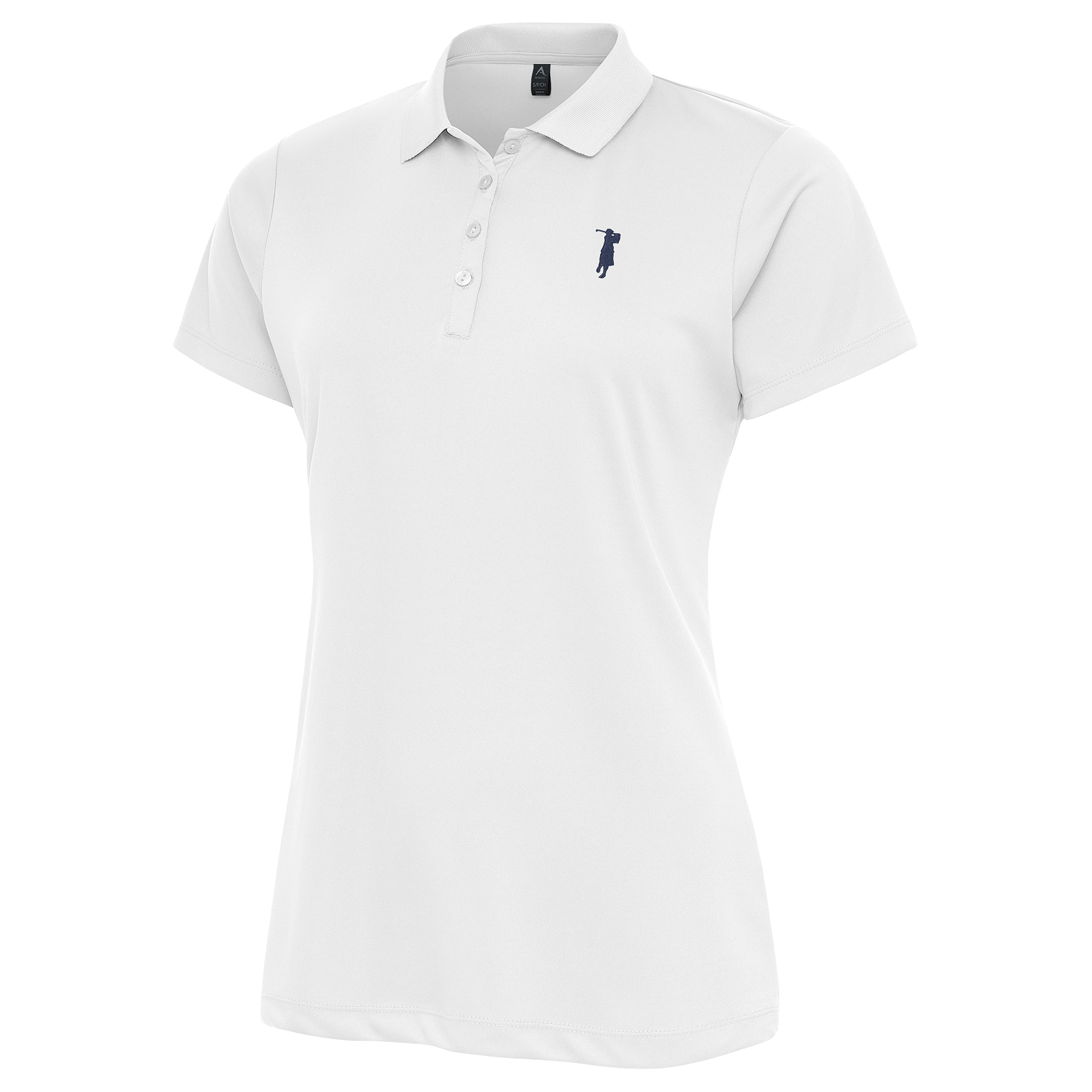 Women’s Antigua White Golf House Collection® Flex Polo
