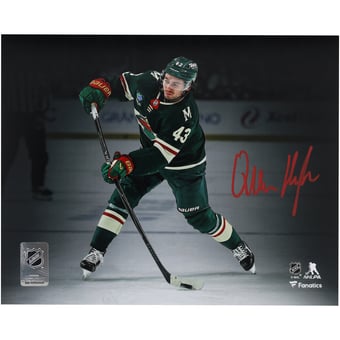 Quinn Hughes Minnesota Wild Autographed 8" x 10" Green Jersey Wild Debut Photograph