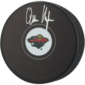 Quinn Hughes Minnesota Wild Autographed Hockey Puck