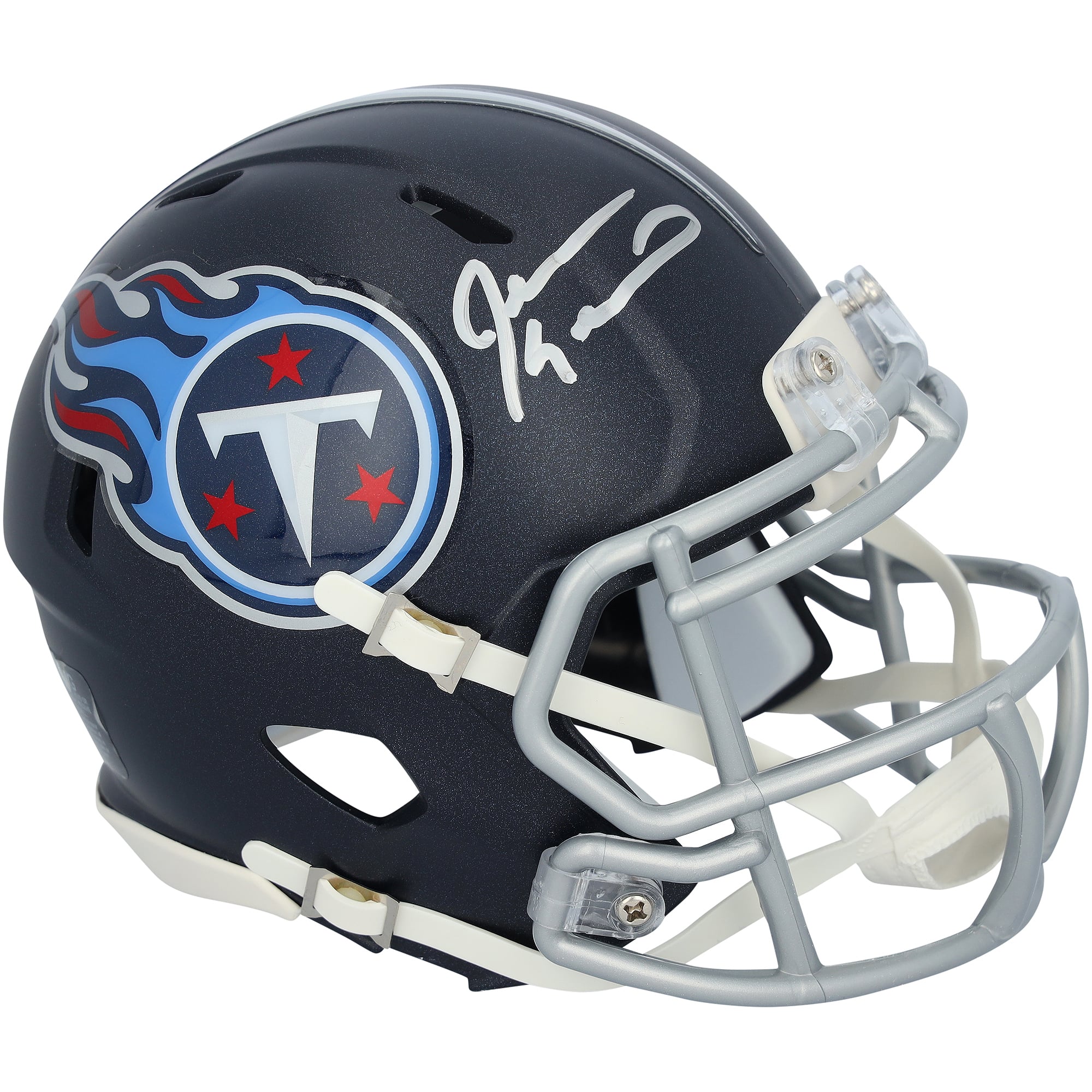 Jevon Kearse Tennessee Titans Autographed Riddell Speed Mini Helmet