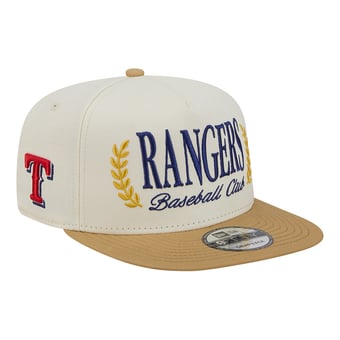 Men's New Era Cream Texas Rangers Club 9FIFTY A-Frame Snapback Hat