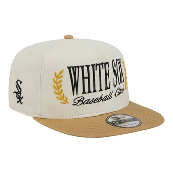 Men's New Era Cream Chicago White Sox Club 9FIFTY A-Frame Snapback Hat