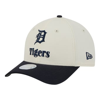 Women's New Era Cream/Navy Detroit Tigers Primary 9FORTY M-Crown Adjustable Hat